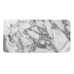 White Gray Marble Print Towel