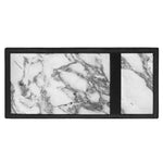 White Gray Marble Print Trifold Wallet