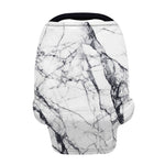 White Gray Scratch Marble Print Baby Seat Cover