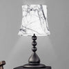 White Gray Scratch Marble Print Bell Lamp Shade