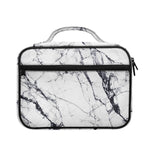 White Gray Scratch Marble Print Briefcase Bible Bag