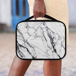 White Gray Scratch Marble Print Classic Bible Case