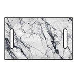 White Gray Scratch Marble Print Golf Cart Seat Cover