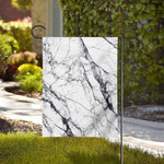 White Gray Scratch Marble Print House Flag