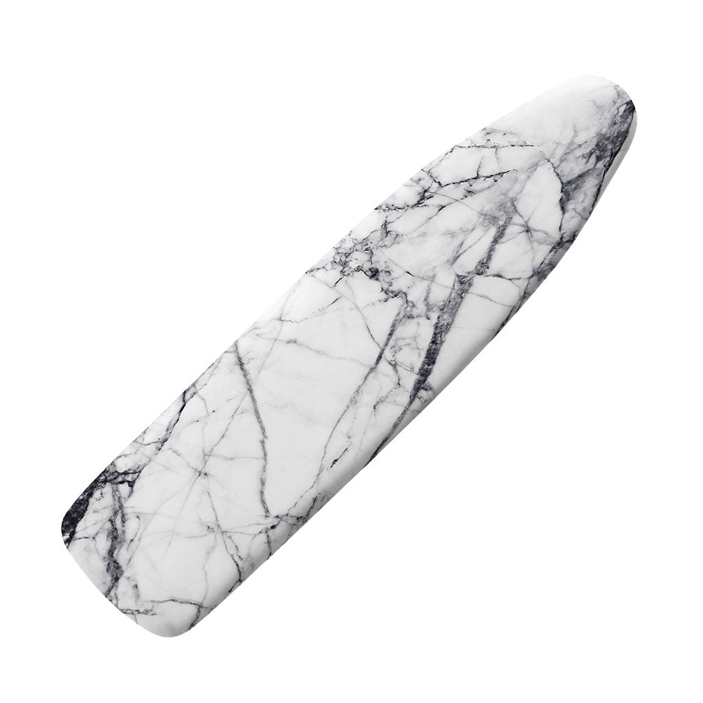 White Gray Scratch Marble Print Ironing Board Cover