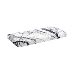 White Gray Scratch Marble Print Piano Keyboard Cover