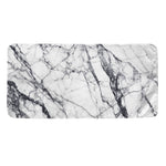 White Gray Scratch Marble Print Towel