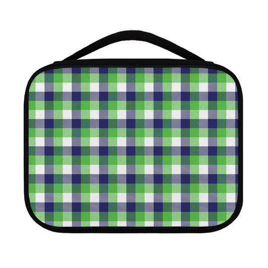 White Green And Blue Buffalo Plaid Print Classic Bible Case