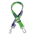 White Green And Blue Buffalo Plaid Print Dog Seat Belt