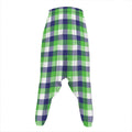 White Green And Blue Buffalo Plaid Print Hammer Pants
