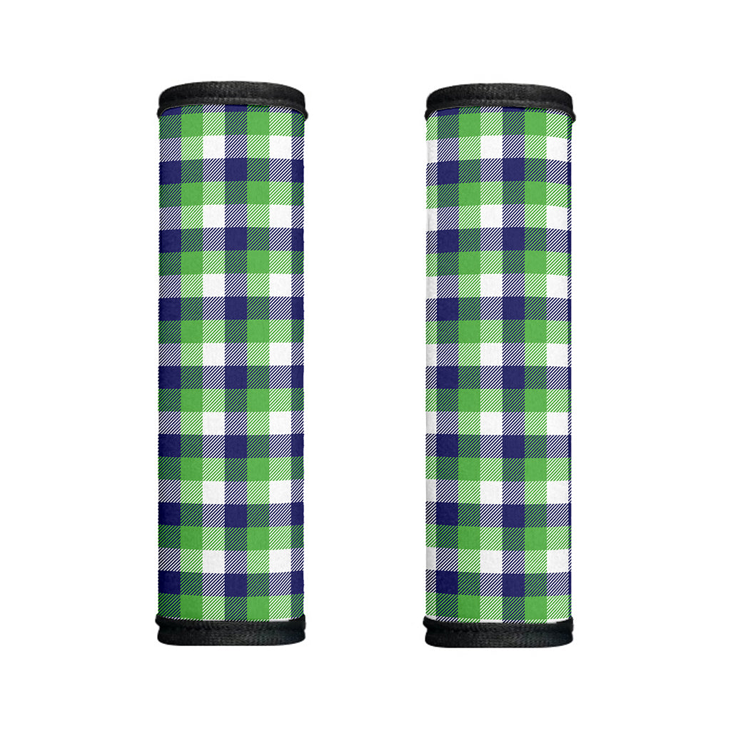White Green And Blue Buffalo Plaid Print Handle Covers