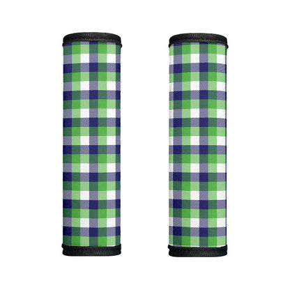White Green And Blue Buffalo Plaid Print Handle Covers