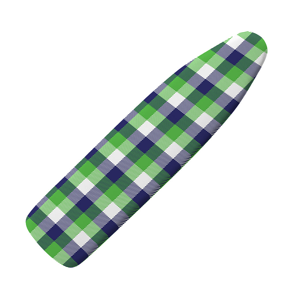 White Green And Blue Buffalo Plaid Print Ironing Board Cover