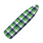 White Green And Blue Buffalo Plaid Print Ironing Board Cover