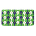 White Green And Navy Argyle Print Towel