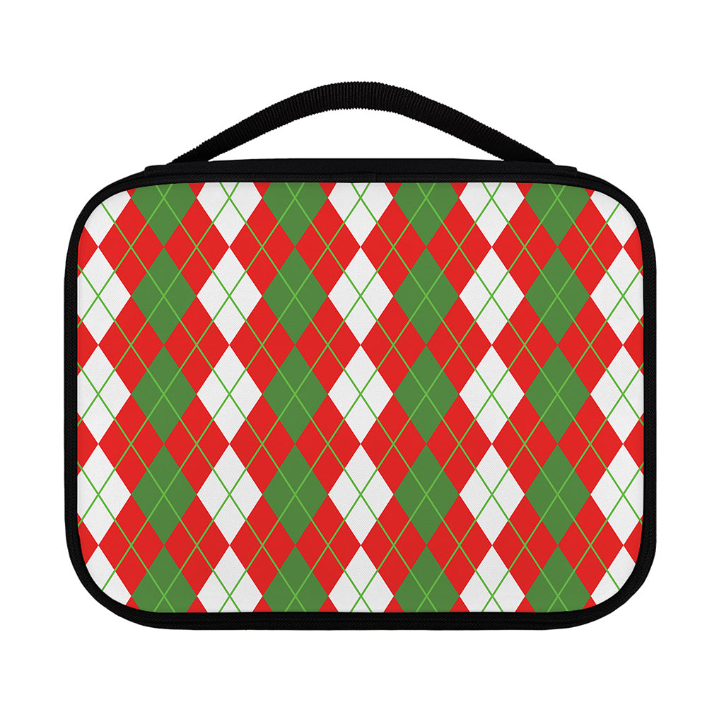 White Green And Red Argyle Pattern Print Classic Bible Case