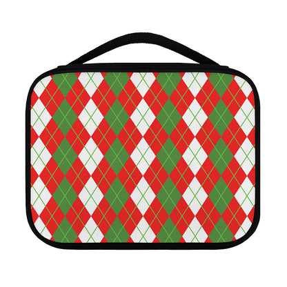 White Green And Red Argyle Pattern Print Classic Bible Case