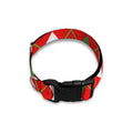 White Green And Red Argyle Pattern Print Dog Collar
