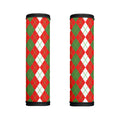 White Green And Red Argyle Pattern Print Handle Covers