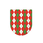 White Green And Red Argyle Pattern Print Toilet Lid Cover