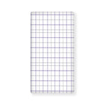 White Grey And Purple Tattersall Print Baby Crib Sheet