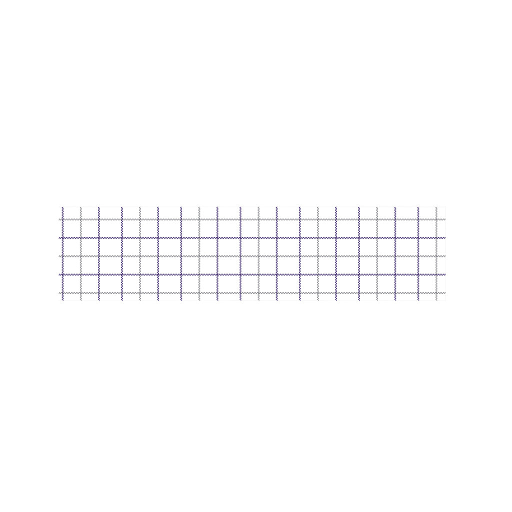 White Grey And Purple Tattersall Print Bed Runner