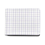 White Grey And Purple Tattersall Print Bifold Wallet