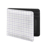 White Grey And Purple Tattersall Print Bifold Wallet