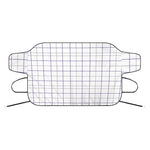 White Grey And Purple Tattersall Print Car Windshield Snow Cover
