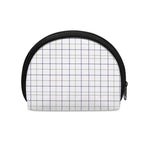 White Grey And Purple Tattersall Print Coin Purse