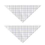 White Grey And Purple Tattersall Print Dog Bandana