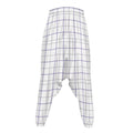 White Grey And Purple Tattersall Print Hammer Pants