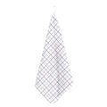 White Grey And Purple Tattersall Print Hand Towel