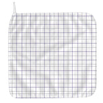 White Grey And Purple Tattersall Print Hand Towel