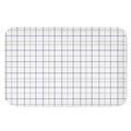 White Grey And Purple Tattersall Print Indoor Door Mat
