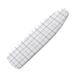 White Grey And Purple Tattersall Print Ironing Board Cover