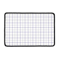White Grey And Purple Tattersall Print Kitchen Mat