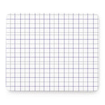 White Grey And Purple Tattersall Print Mouse Pad