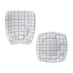 White Grey And Purple Tattersall Print Office Chair Cover