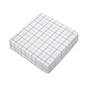 White Grey And Purple Tattersall Print Outdoor Seat Cushion Cover