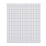 White Grey And Purple Tattersall Print Polyester Shower Curtain