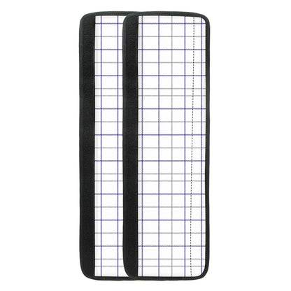 White Grey And Purple Tattersall Print Refrigerator Handle Covers