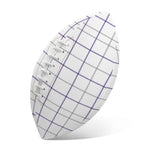 White Grey And Purple Tattersall Print Rugby Ball