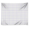 White Grey And Purple Tattersall Print Tapestry