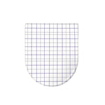 White Grey And Purple Tattersall Print Toilet Lid Cover