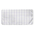 White Grey And Purple Tattersall Print Towel