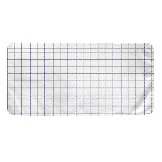 White Grey And Purple Tattersall Print Towel