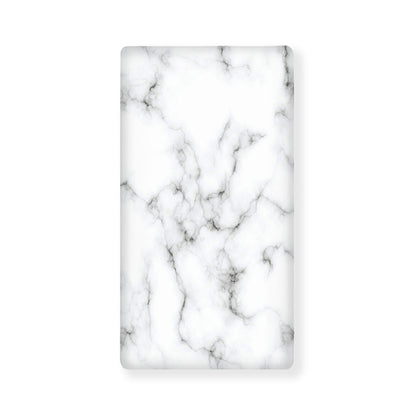 White Grey Smoke Marble Print Baby Crib Sheet
