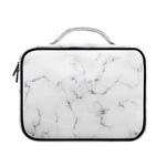 White Grey Smoke Marble Print Briefcase Bible Bag