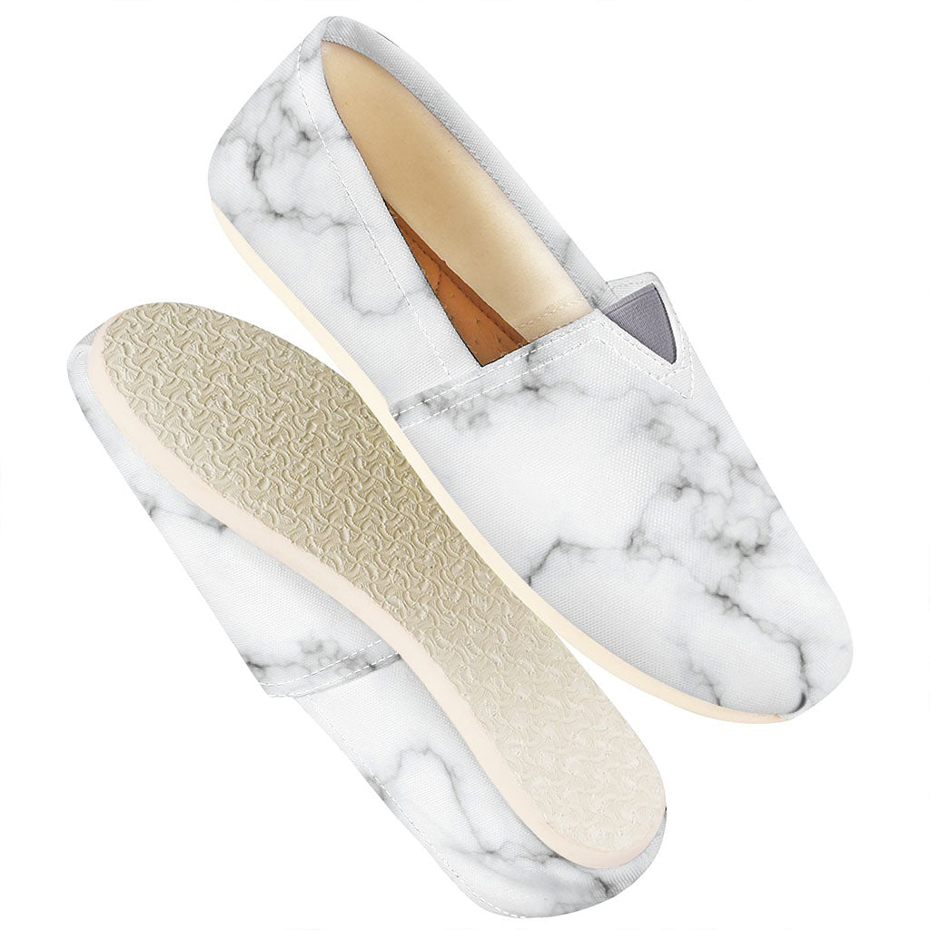 White Grey Smoke Marble Print Casual Shoes